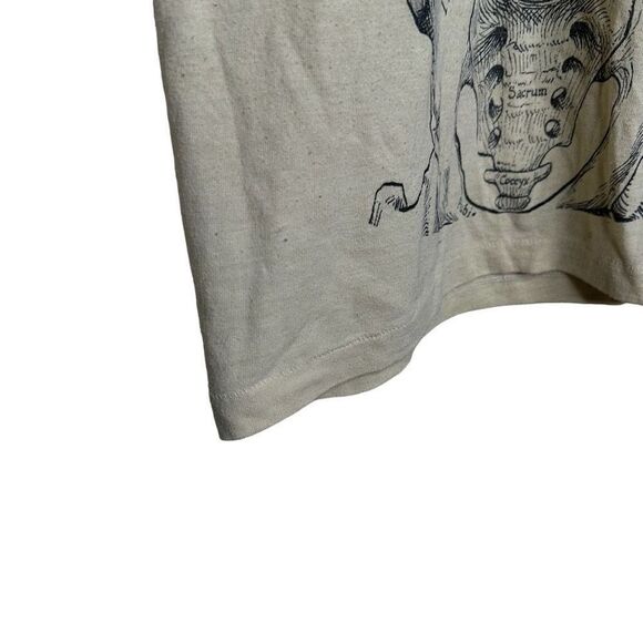 Vintage 70s Leslie Arwin Anatomy Skeleton T Shirt Medium - Picture 8 of 9